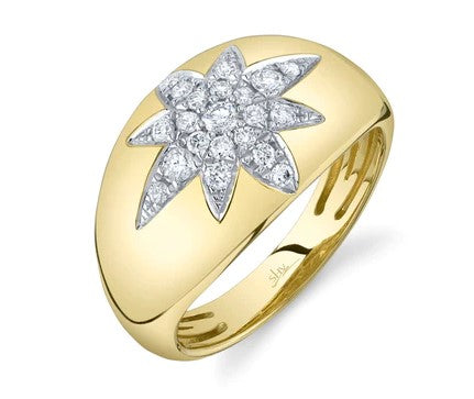 0.33CT DIAMOND STAR RING