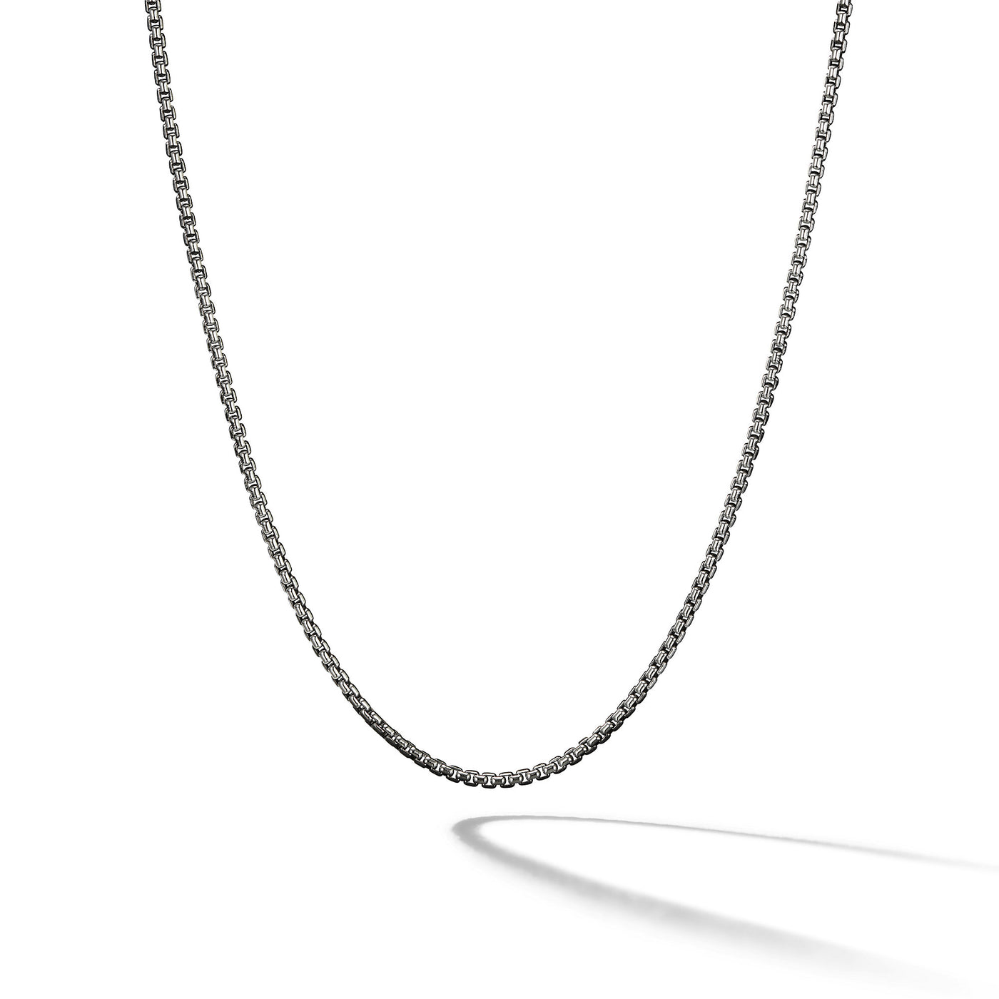 Box Chain Necklace in Sterling Silver\, 1.7mm