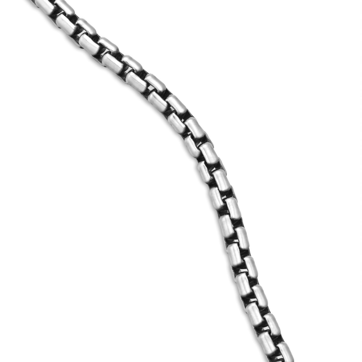 Box Chain Necklace in Sterling Silver, 1.7mm