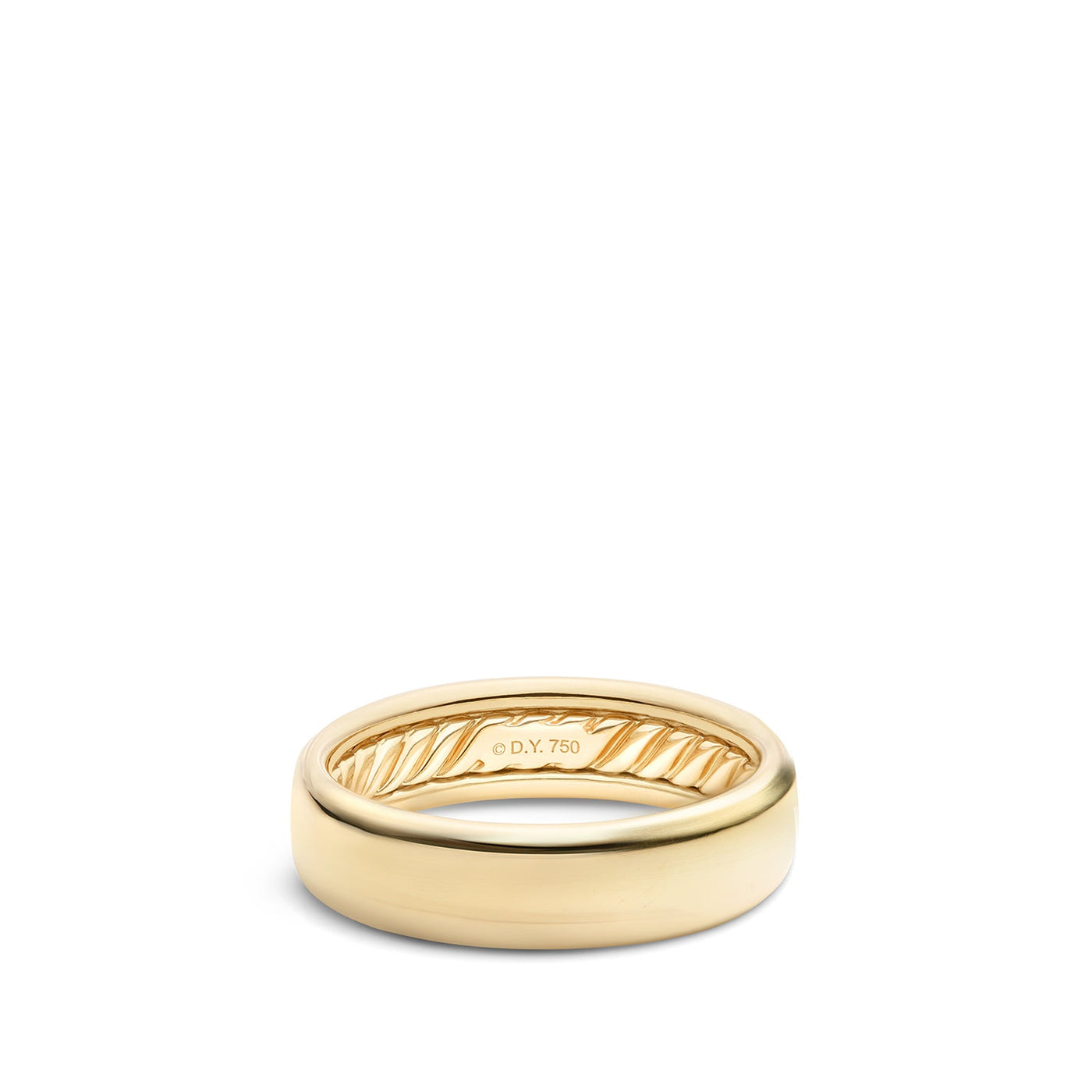 DY Classic Band Ring in 18K Yellow Gold\, 6mm