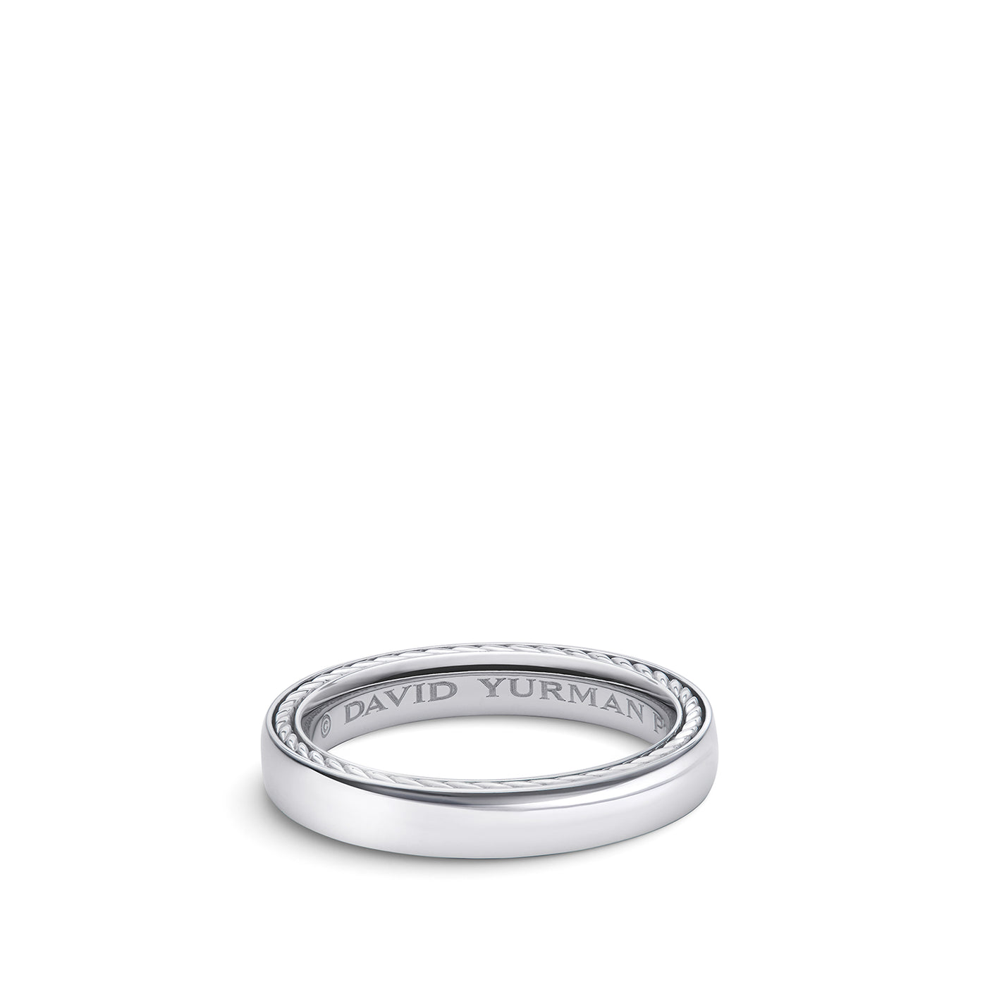 Streamline® Band Ring in Platinum\, 4mm