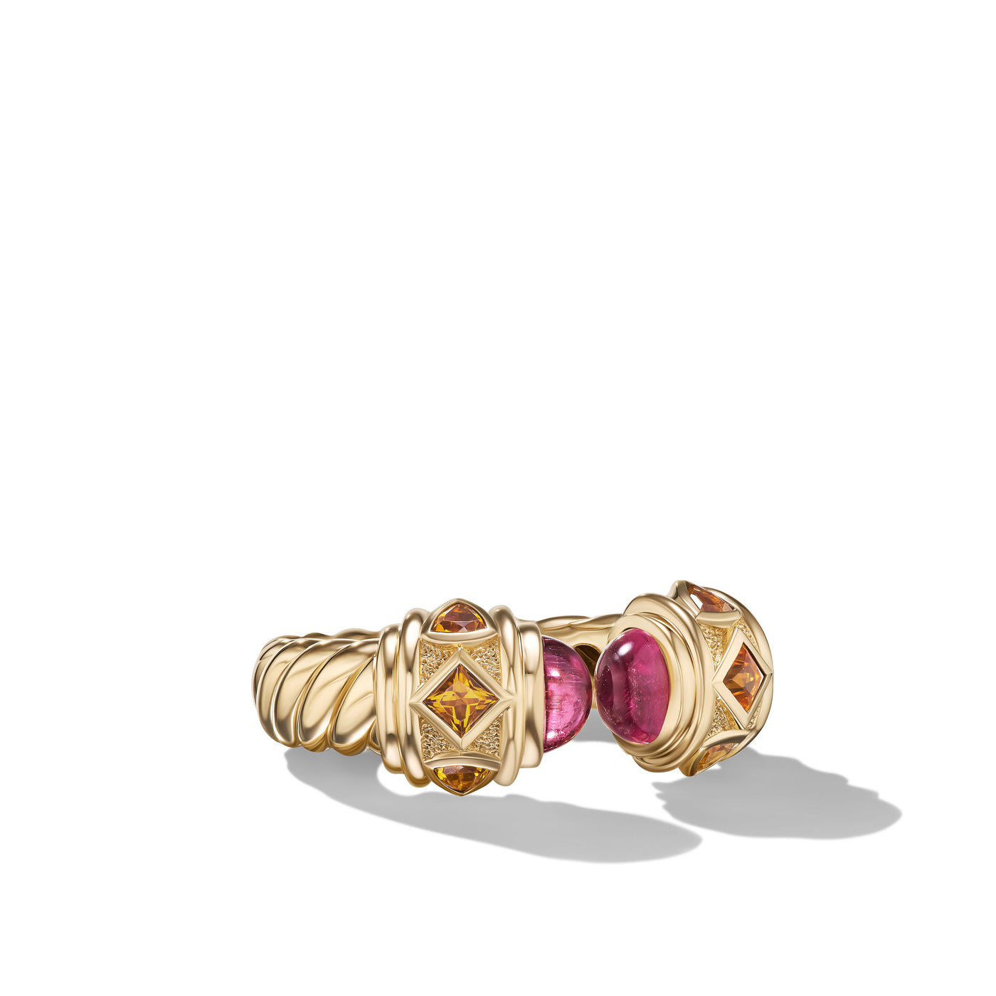 Renaissance® Ring in 18K Yellow Gold with Rubellite and Madeira Citrine\, 6.5mm