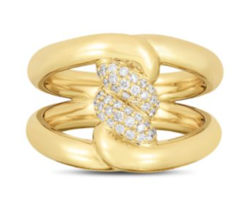 Roberto Coin 18K Yellow Gold Cialoma Diamond Ring