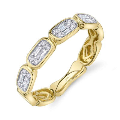 0.29CT DIAMOND BAGUETTE BAND