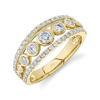 0.98CT DIAMOND BEZEL RING