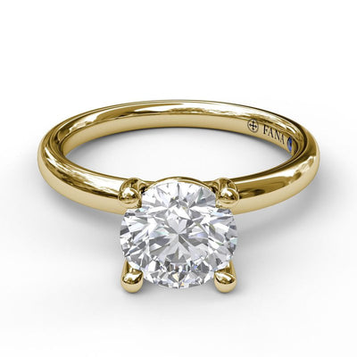 Classic Round Cut Solitaire Engagement Ring