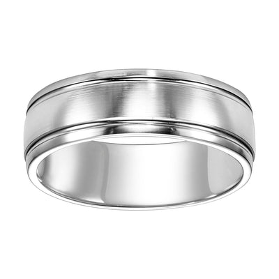 White Gold 7mm Men's Wedding Band