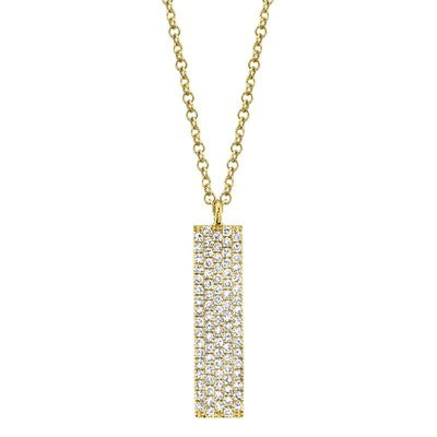 0.25CT DIAMOND PAVE NECKLACE