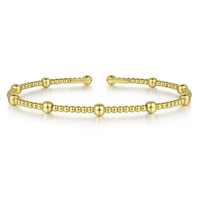 14K Yellow Gold Bujukan Split Bangle