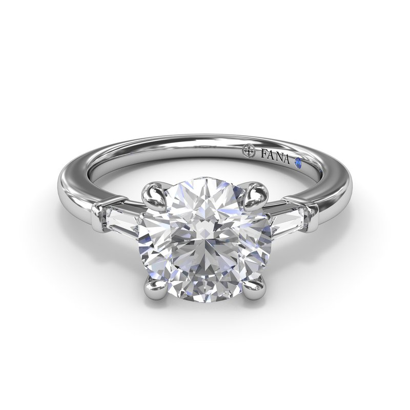 Tapered Baguette Diamond Engagement Ring