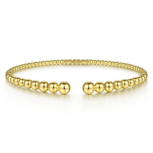 14K Yellow Gold Bujukan Open Bangle