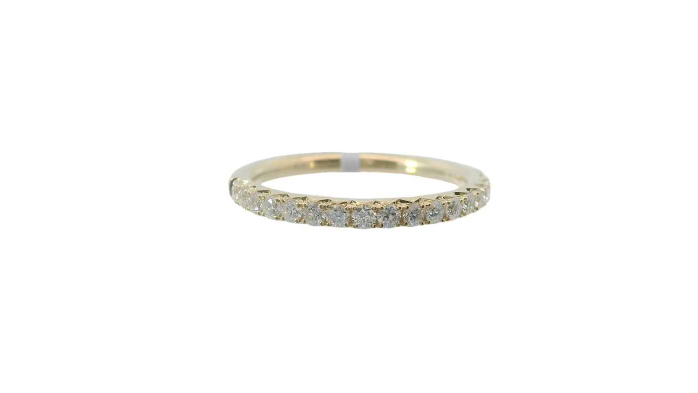 14KWG 0.35CTW FOF DIA LADIES WEDDING BAND