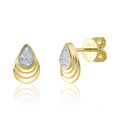 0.05CT DIAMOND PAVE STUD EARRING