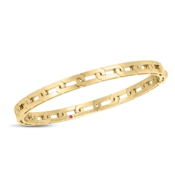 18K YELLOW GOLD NAVARRA SLIM BANGLE