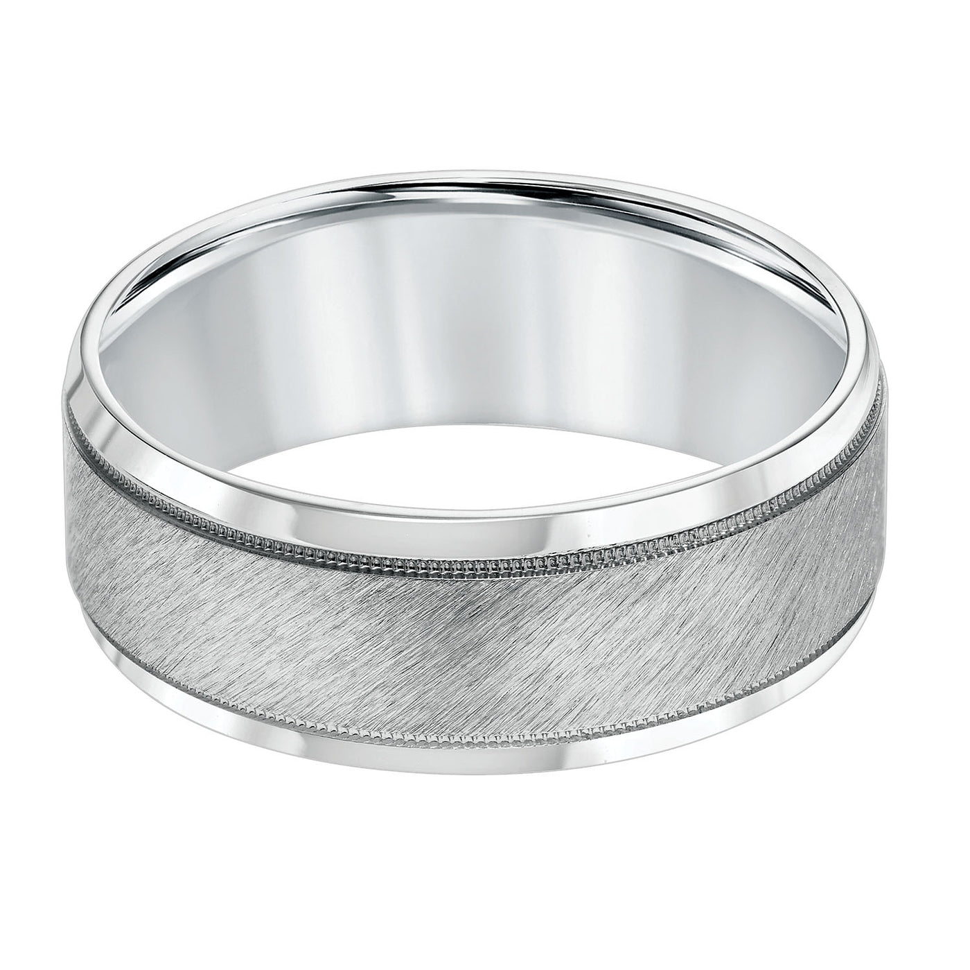 Precious Metal (No Stones) Wedding Bands  -  Men'