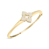 18k Yellow Gold 0.32cttw Diamond Venetian Princess Bangle