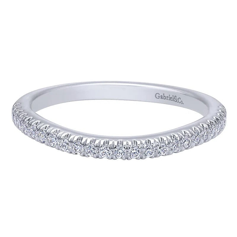 14K White Gold Matching Wedding Band