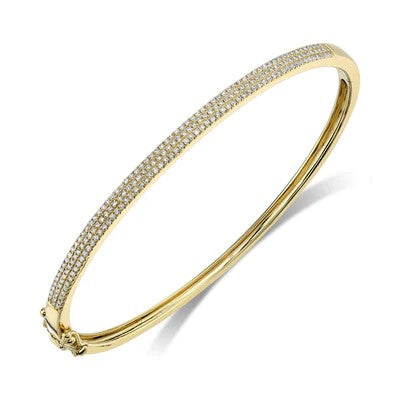 0.52CT DIAMOND PAVE BANGLE