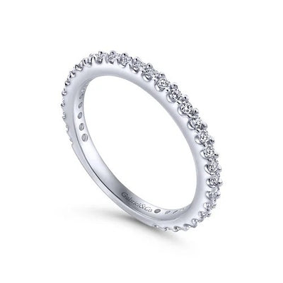 14K White Gold Matching Wedding Band