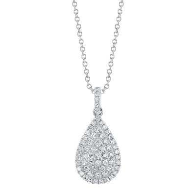 1.09CT DIAMOND PEAR NECKLACE