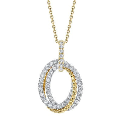 1.00CT DIAMOND OVAL NECKLACE