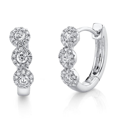 0.37CT DIAMOND HUGGIE EARRING