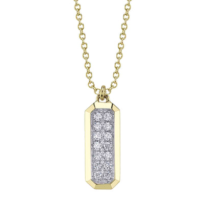 0.15CT DIAMOND GEO CUT NECKLACE