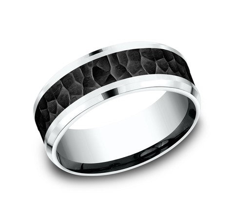 Precious Metal (No Stones) Wedding Bands  -  Men'