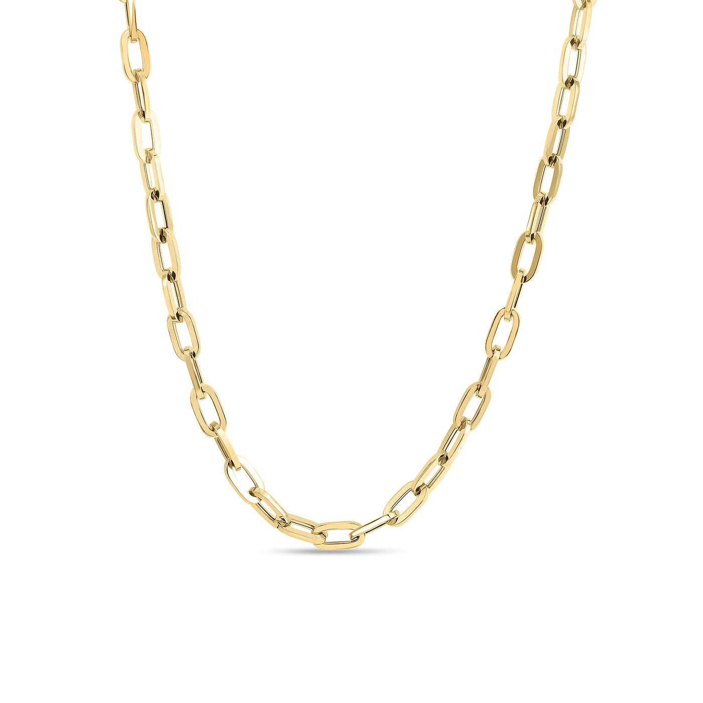 18k Yellow Gold Classic Oro Collar Necklace - 22 Inch