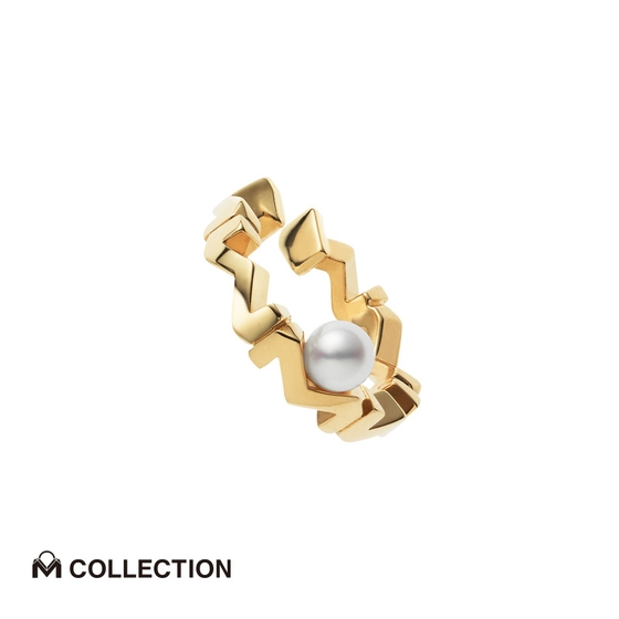 M Collection Akoya Cultured Pearl Ear Cuff in 18K Yellow Gold